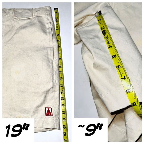 VTG Sail Loft Tan Suede Seat Sailing Shorts Mens 36 (Actual 34 inches) 9" inseam - Picture 6 of 11